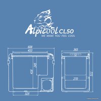 Компрессорный автохолодильник Alpicool CL50