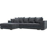 Угловой диван Лига диванов НордСтар левый 122929L (рогожка амур серый)