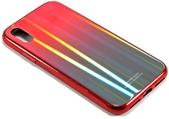 

Чехол для телефона Case Aurora для iPhone X/XS (красный/синий)