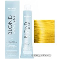 Крем-краска для волос Kapous Professional Blond Bar с экстрактом жемчуга BB 03 корректор золотой