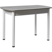 Кухонный стол ВВР ЛДСП Раздвижной (камень светлый/прямое белый)