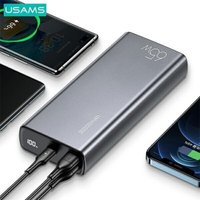 Внешний аккумулятор Usams CD165 PB59 30000mAh (темно-серый)