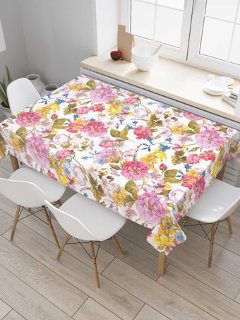 Скатерть JoyArty Цветастые переплетения tcox_71211_120x145
