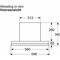 Кухонная вытяжка Bosch Serie 2 DBB63BC60