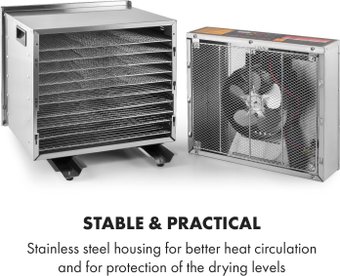 Сушилка для овощей и фруктов Klarstein Fruit Jerky Steel 10