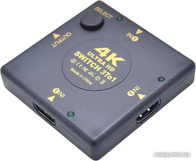 

Переключатель USBTOP 3x1 HDMI UltraHD 4K 3D (пассивный)