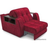 Кресло-кровать Мебель-АРС Барон №3 (бархат, красный Star Velvet 3 Dark Red)