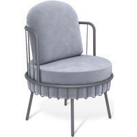 Интерьерное кресло Sheffilton SHT-AMS123 (стальной серый/графит муар)