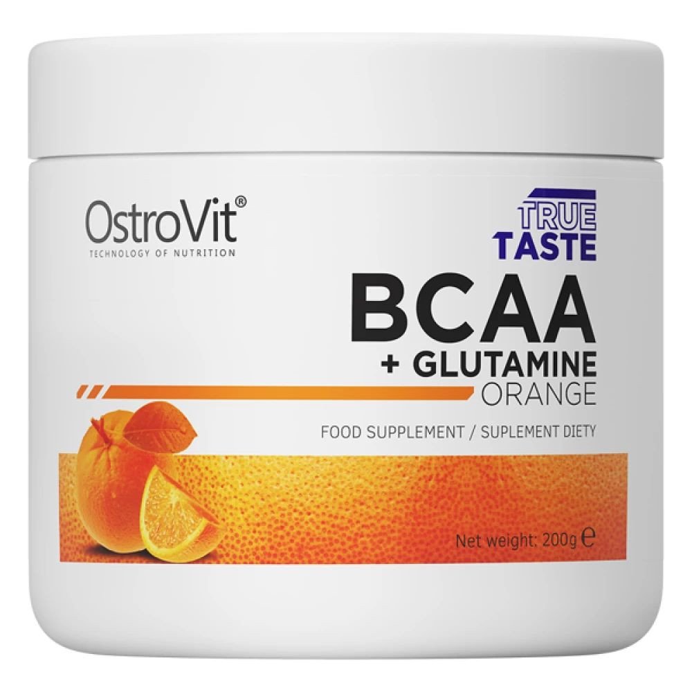 BCAA OstroVit BCAA + Glutamine (апельсин, 200 г)