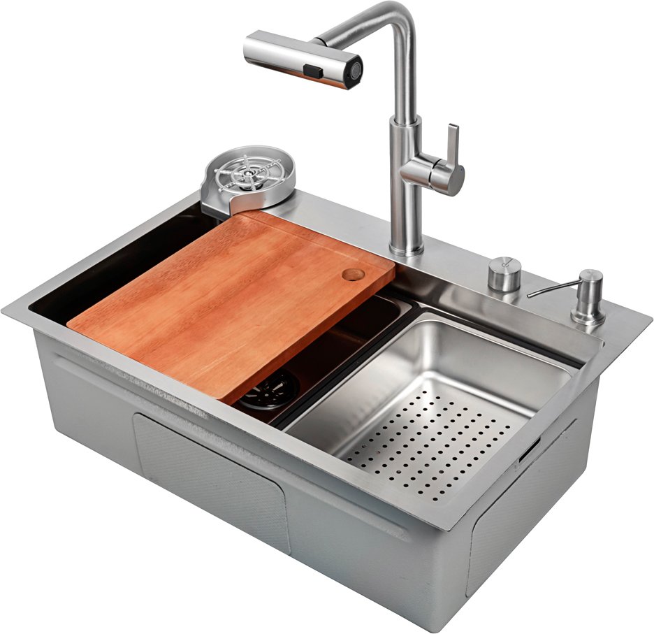 

Кухонная мойка ARFEKA ECO AR 680*460 T SATIN DECOR