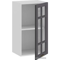 Шкаф навесной Трия Лина 1В4С (графит)