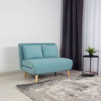 Диван DiArt Элли 1000 (велюр Selfie aquamarine/ножки светлые)