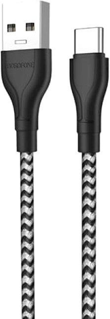 

Кабель Borofone BX39 USB Type-A - USB Type-C (1 м, черный/белый)