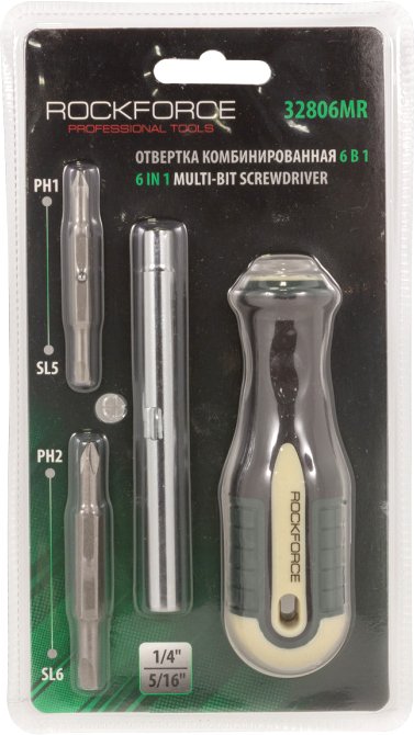 

Отвертка RockForce PH1xSL5/PH2xSL6 RF-32806MR
