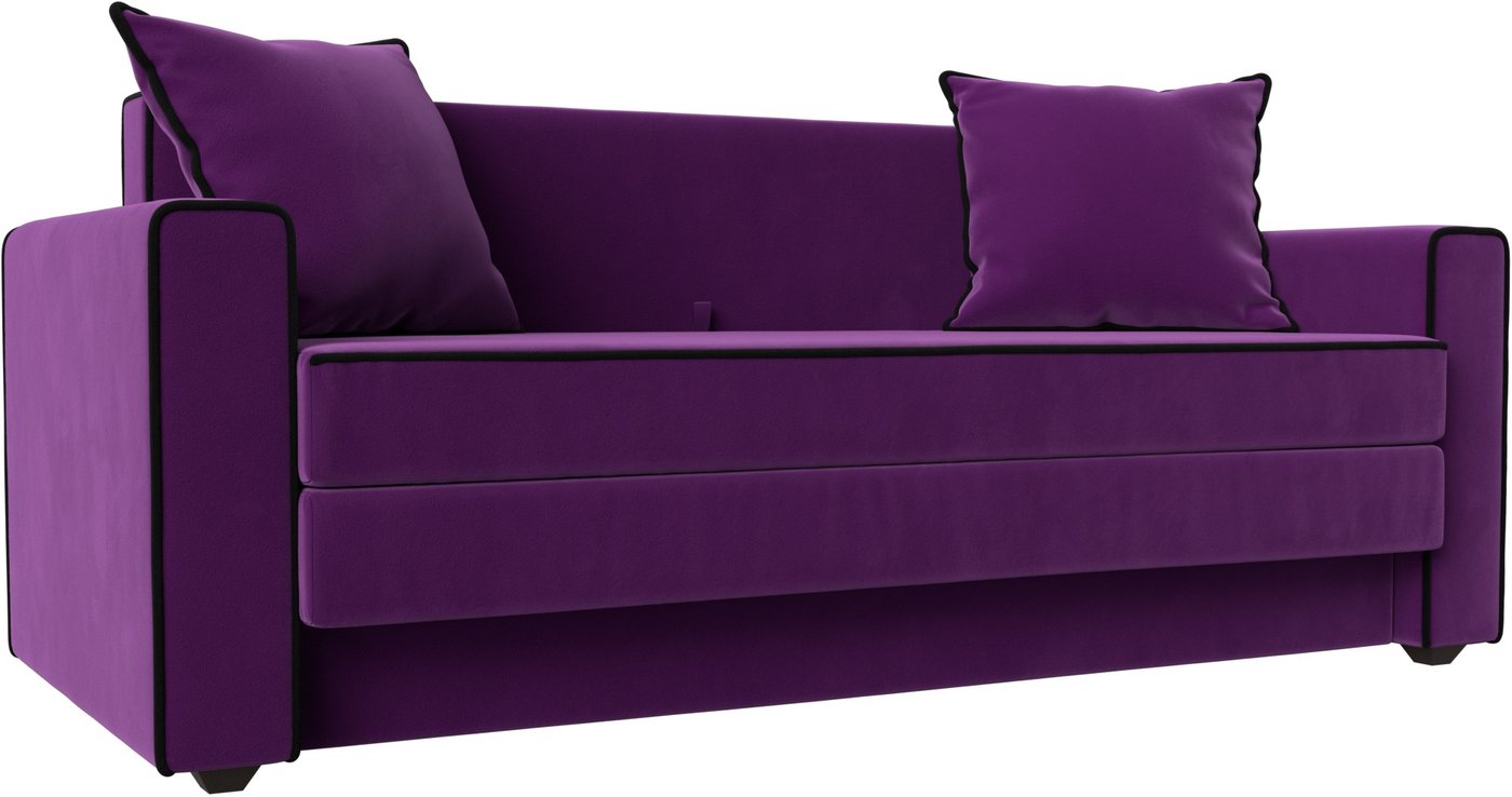 

Диван Лига диванов Лига-012 117560 (микровельвет, фиолетовый/черный)