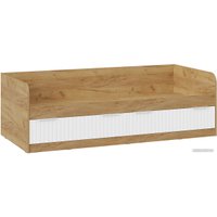 Кровать-тахта Трия Хилтон комбинированная 90x200 (дуб крафт золотой/белый матовый)
