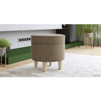 Пуфик Нижегородмебель Лора ТП 327 (ультра беж песочный)