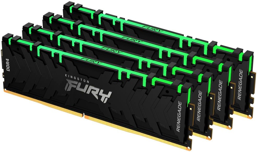 

Оперативная память Kingston FURY Renegade RGB 4x8GB DDR4 PC4-28800 KF436C16RBAK4/32