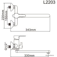 Смеситель Ledeme H03 L2203