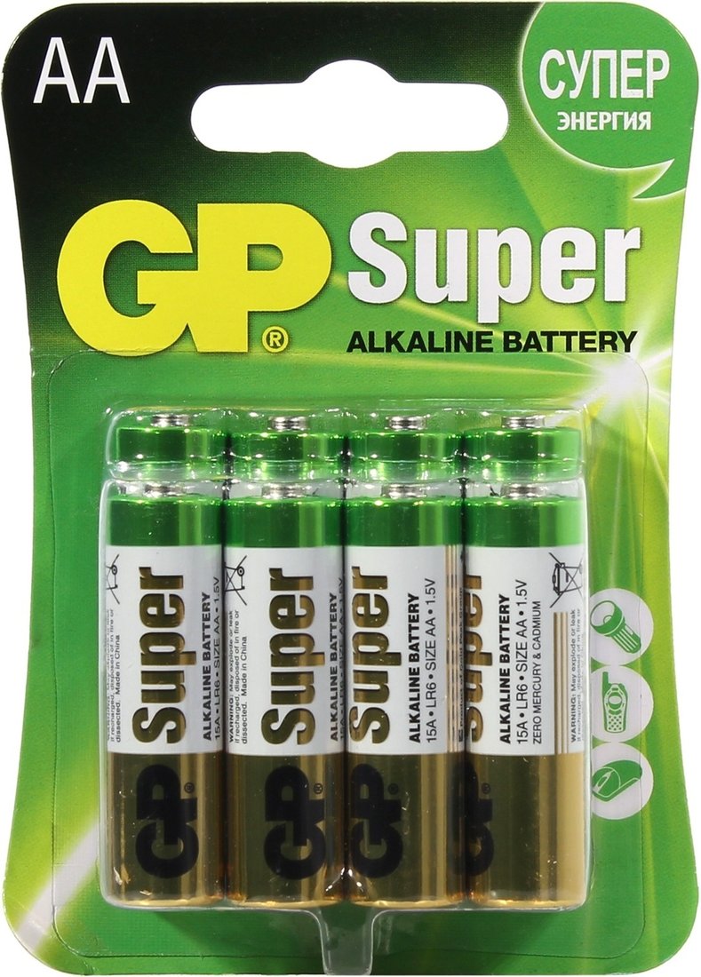 

Батарейка GP Super Alkaline AAA 8 шт.