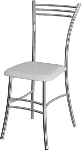 Стул ВВР Трио (белый крокодил/хром, экокожа)