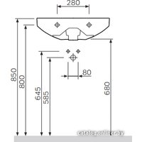 Умывальник AM.PM C504321WH 60x49