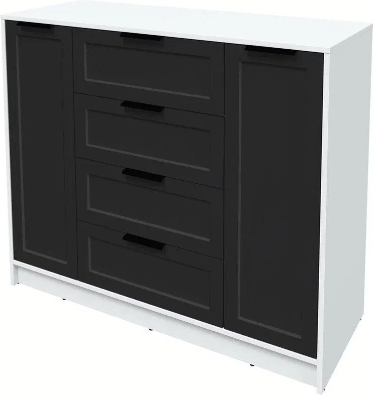 

Тумба Интерлиния Концепт Тренд КТ-Т120 (белый платинум/черный)