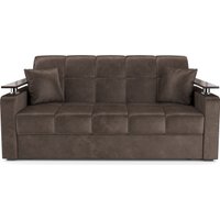 Диван Мебель-АРС Аккордеон Бакли НПБ 155x200 (бархат шоколадный Star Velvet 60 Coffee)