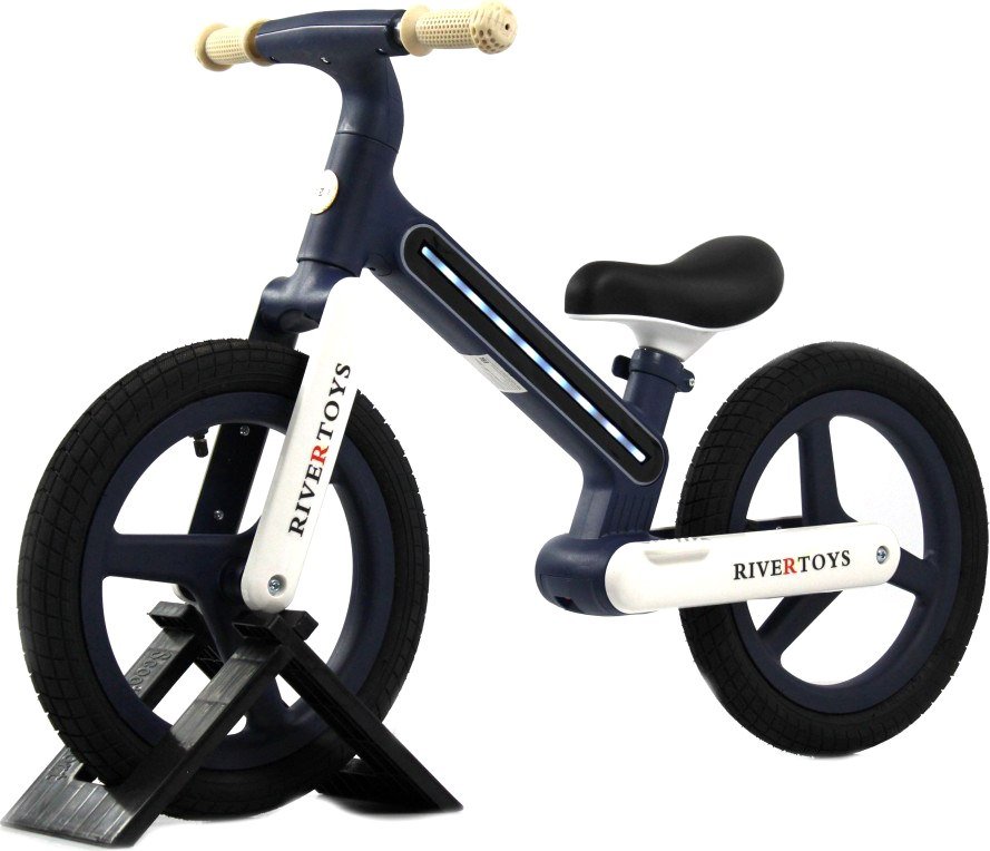 

Беговел RiverToys HB-003 (синий/белый)