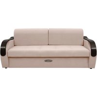 Диван Сириус Лидер-6 ППУ 225x110 (Eva 01 велюр белый)