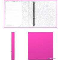 Папка-регистратор Erich Krause Neon 35 мм на 4 кольцаx 39063 (розовый)