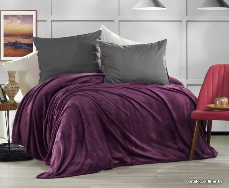 Плед Karven Super Soft Vigan Евро 200x220 Р 942 (фиолетовый)