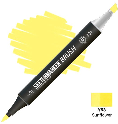 

Маркер художественный Sketchmarker Brush Двусторонний Y53 SMB-Y53 (подсолнух)