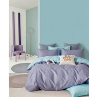 1.5-спальный комплект постельного белья Реноме 1.5сп Темно-синяя коллекция ПП 7385 (сатин)