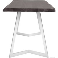 Кухонный стол Buro7 Уиллис 150 (с обзолом, дуб мореный/белый)