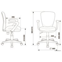Компьютерное кресло Бюрократ KD-W10AXSN/STICK-PK (розовый)