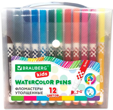 

Фломастеры BRAUBERG Kids 152185 (12 цв)