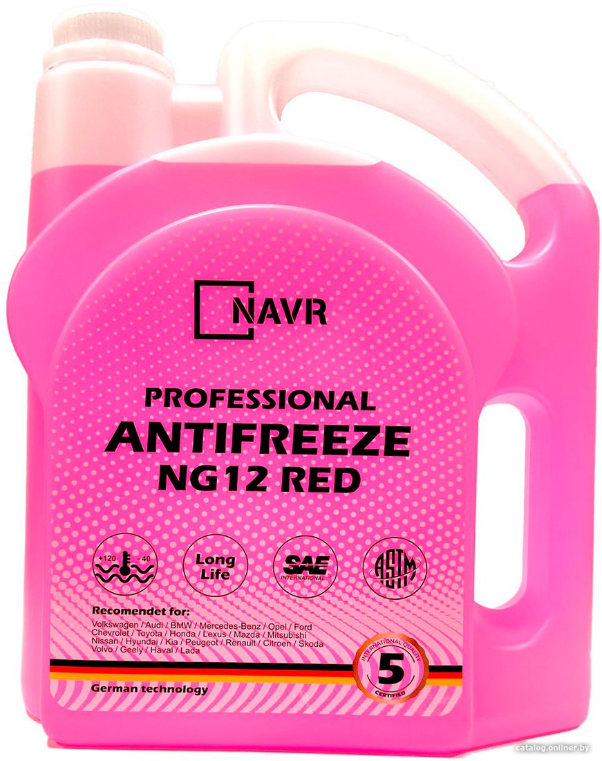 Антифриз Navr G12 -35 5кг (красный)