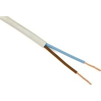 Провод силовой ККЗ ПВСн 2x1 (белый)