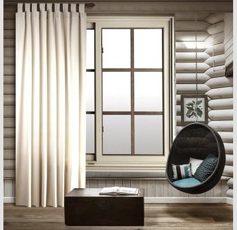 Штора Loon Анита на петлях 1.5x2.6 м (светло-серый)