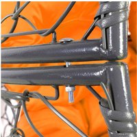 Кресло M-Group Апельсин 11520307 (серый ротанг/оранжевая подушка)