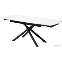 Кухонный стол M-City Rivoli 140 Matt 614M04287 (White Marble Solid Ceramic/Black)