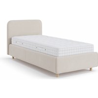 Кровать Sonit Mia 90x200 с ПМ шенилл Eclipse (01 светло-бежевый)