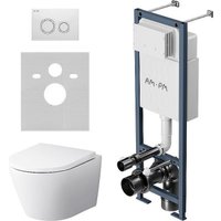 Унитаз подвесной AM.PM ErgoFit Sense FlashClean IS110101.741701 (с сиденьем)