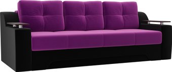 Лига диванов Сенатор 102755 (микровельвет, фиолетовый/черный)