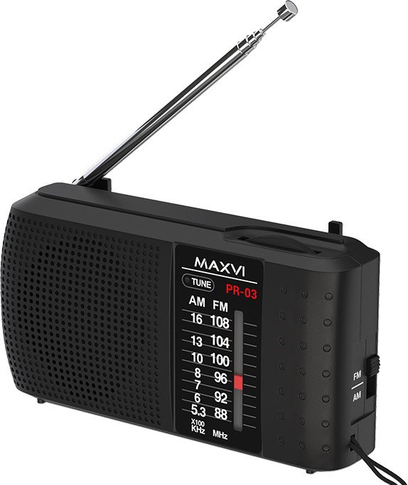 Радиоприемник Maxvi PR-03 (черный)