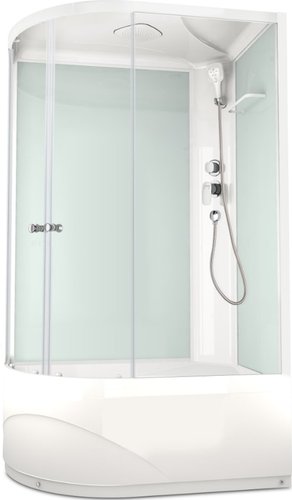 Душевая кабина Domani-Spa Delight 128 High 120x80 (правая, прозрачное стекло/белый)