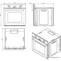 Электрический духовой шкаф ZorG BE4 WH