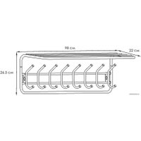 Вешалка для одежды ЗМИ 100 ВСП 169 (медный антик)