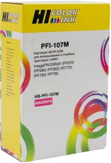 

Картридж Hi-Black PFI-107M (аналог Canon PFI-107M)